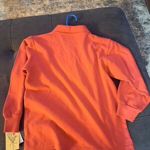 Red Long Sleeve Polo Shirt